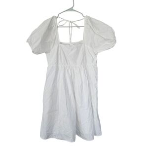 Draper James White Milkmaid Mini Dress Size M